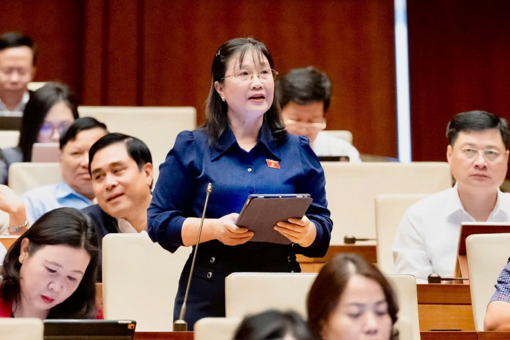 Đại biểu Nguyễn Hoàng Uyên (đoàn Tây Ninh)