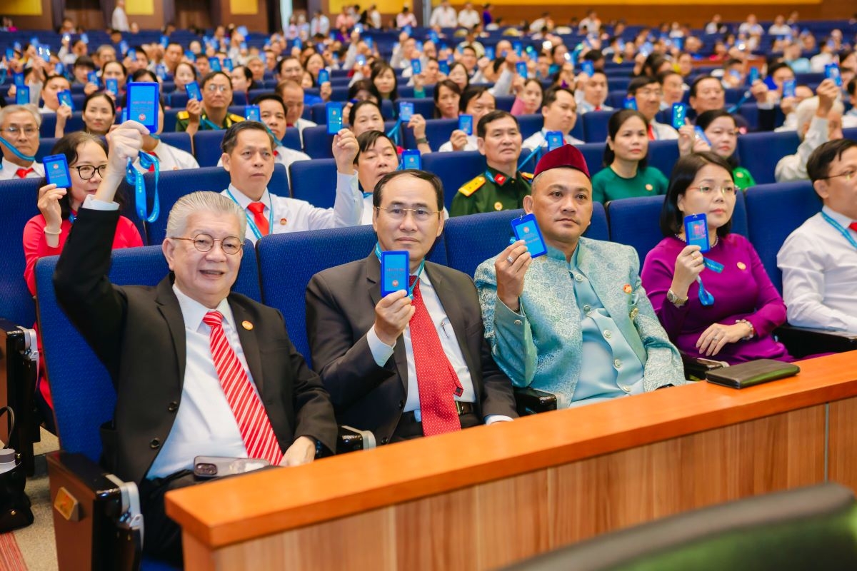 Đại biểu dự Đại hội lần I Ủy ban MTTQ Việt Nam TP.HCM (ảnh: MTTQ)