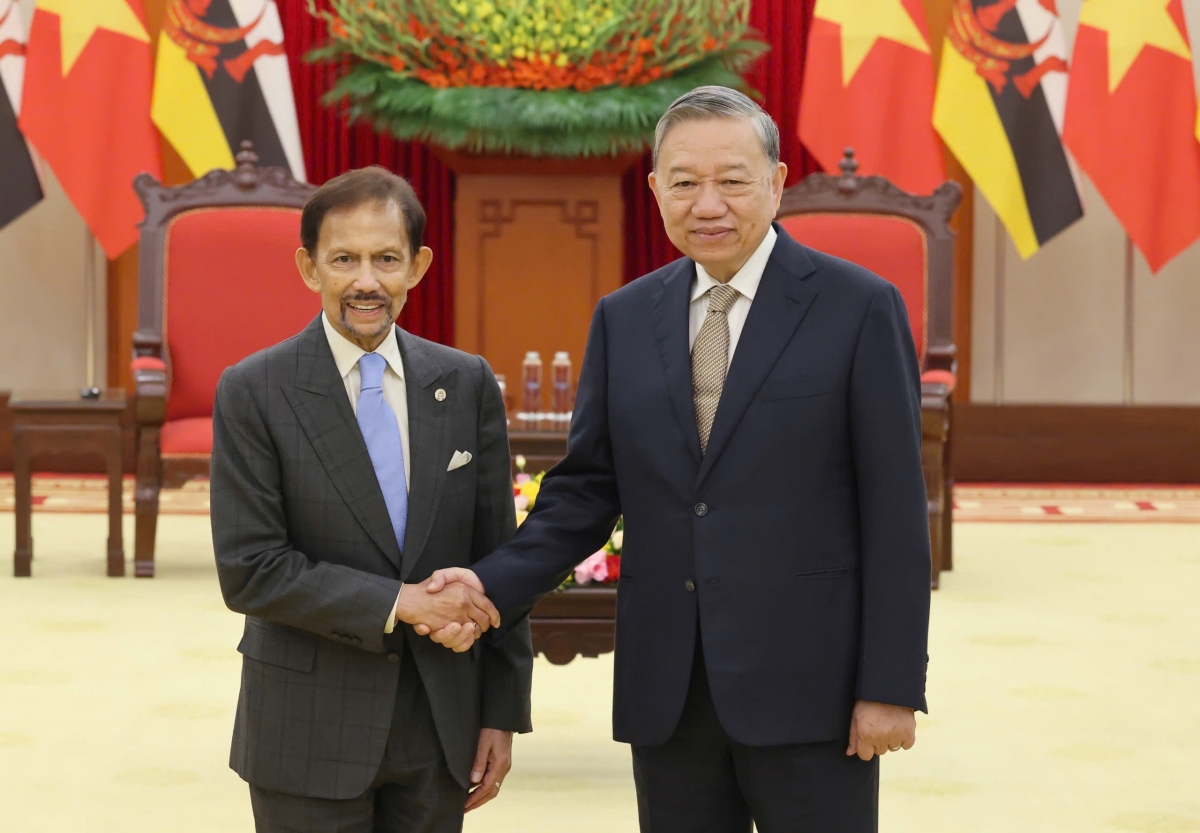 Tổng Bí thư Tô Lâm tiếp Quốc vương Brunei