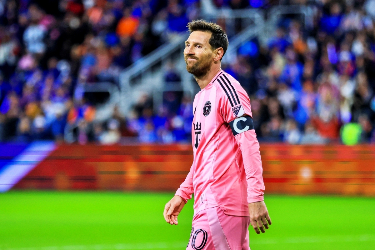 Messi thể hiện phong độ "khủng khiếp" trong màu áo Inter Miami. (Ảnh: Reuters)