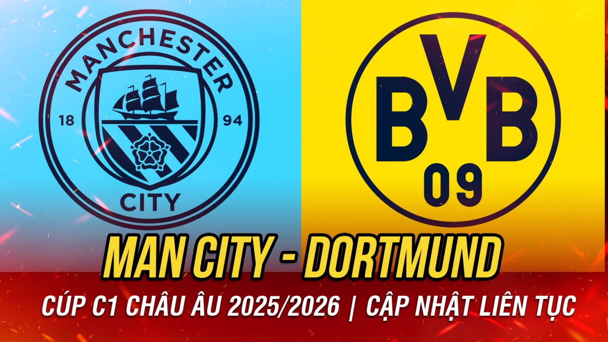 Trận đấu giữa Man City vs Dortmund sẽ diễn ra vào 3h00 ngày 6/11.