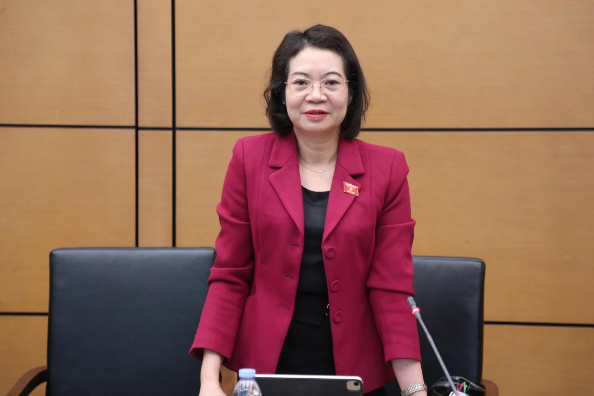 Đại biểu Mai Thị Phương Hoa cho rằng, hàng hóa đang tạm dừng lưu thông trên thị trường sẽ khó xác định.
Ảnh: Quốc hội