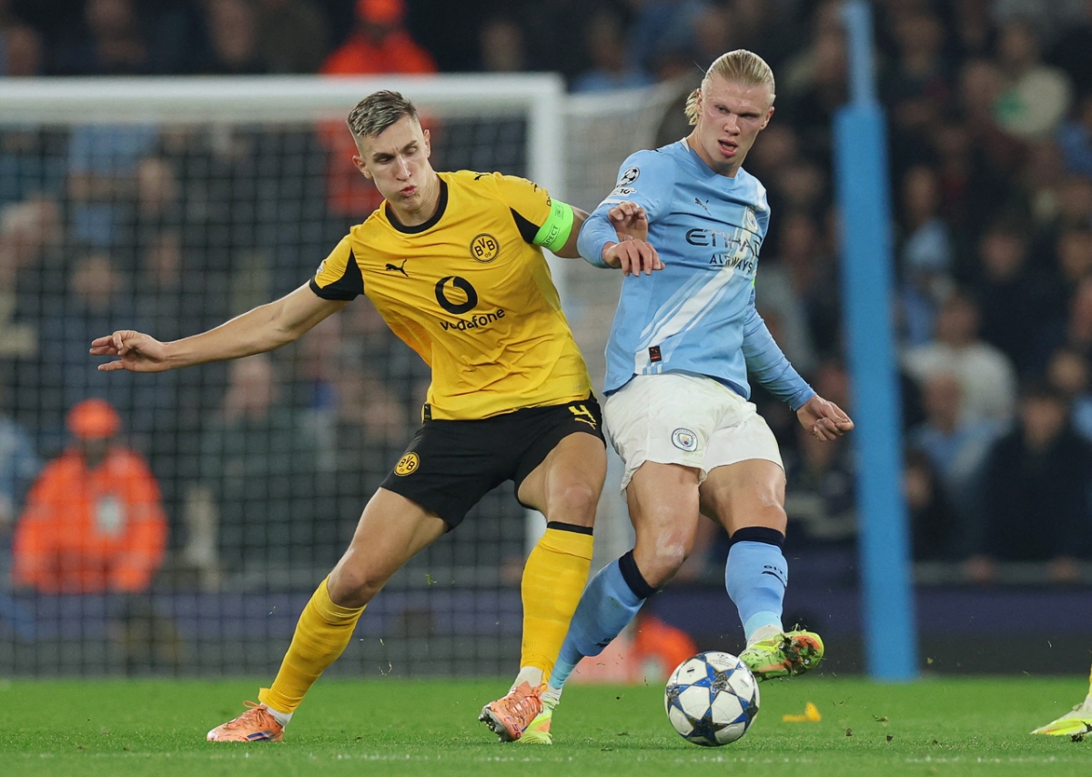 Haaland cùng các đồng đội đang chơi tốt (Ảnh: Reuters)