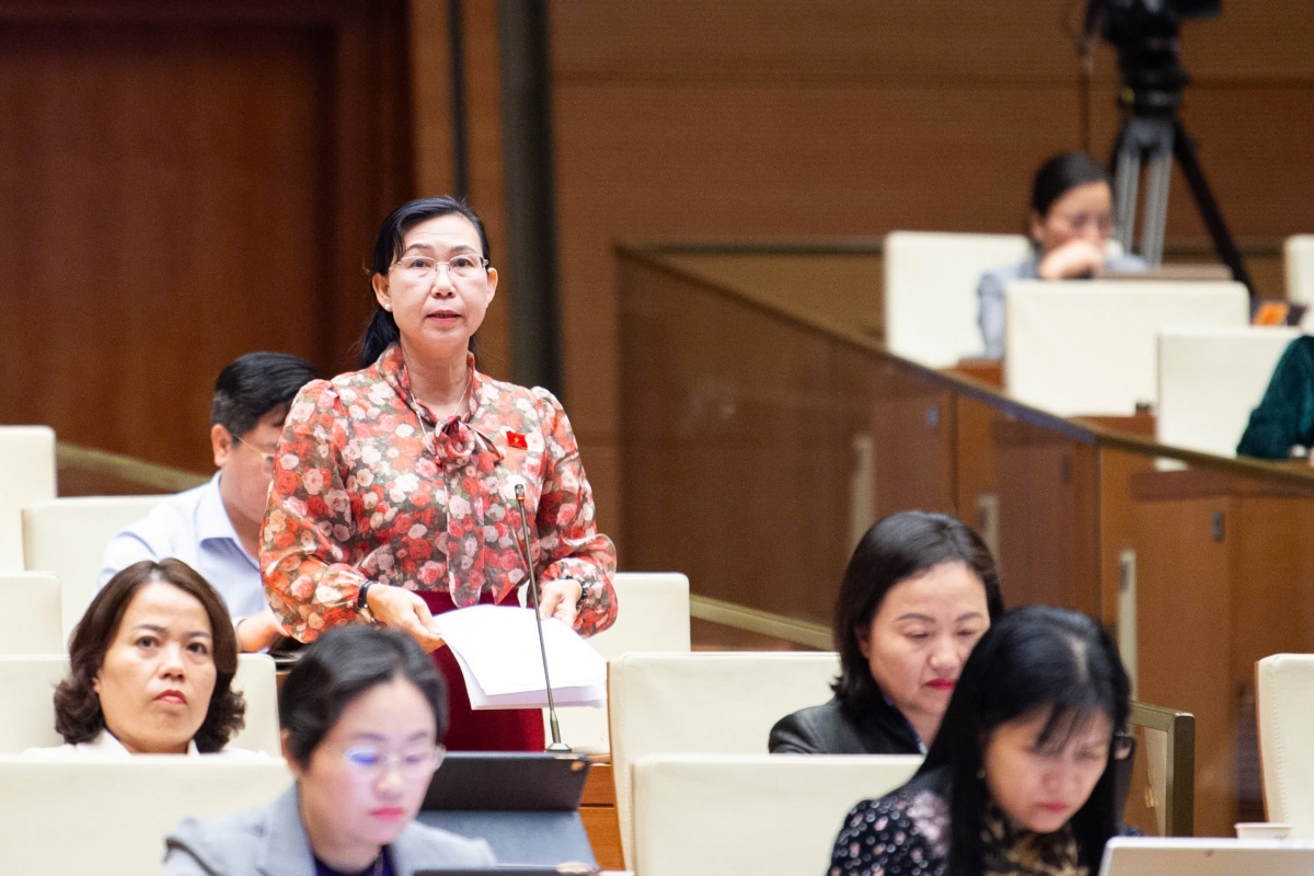 ĐBQH Phan Thị Mỹ Dung - Tây Ninh. Ảnh Quốc hội