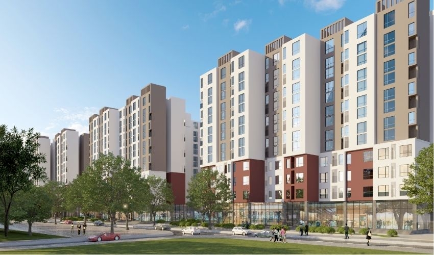 Phối cảnh dự án Nhà ở xã hội Phố Nối House Hưng Yên.