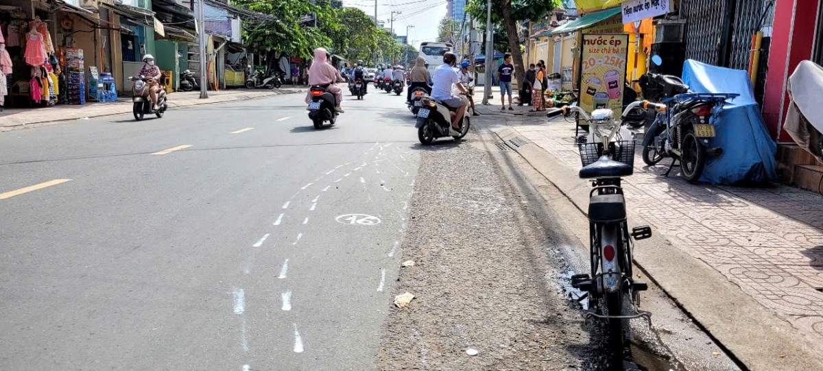 Nơi xảy ra một vụ va chạm giao thông làm 2 người tử vong tại đường Lý Thường Kiệt phường Đạo Thạnh.