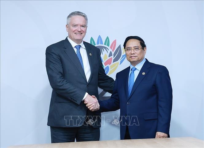 Thủ tướng tiếp Tổng thư ký Tổ chức Hợp tác và Phát triển kinh tế (OECD). Nguồn ảnh: TTXVN