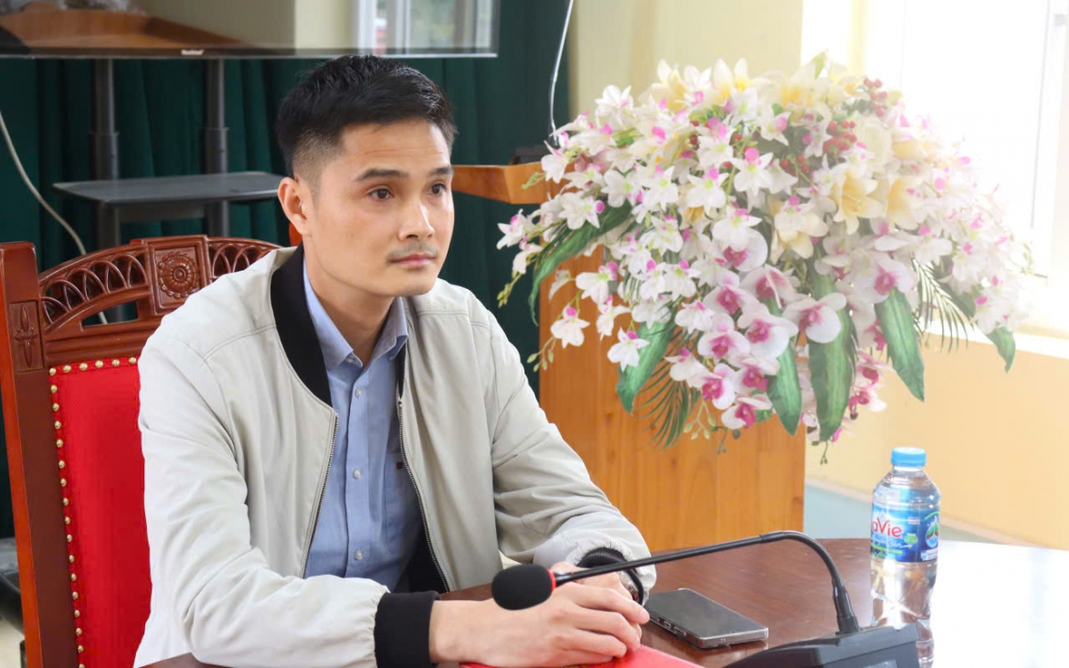 Ông Phạm Bá Chiến, Chủ tịch UBND xã Tam Lư