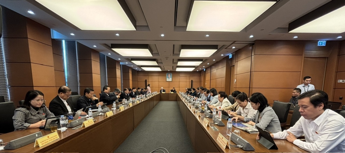 Đoàn ĐBQH TP.HCM tại phiên thảo luận tổ sáng 19/11. 