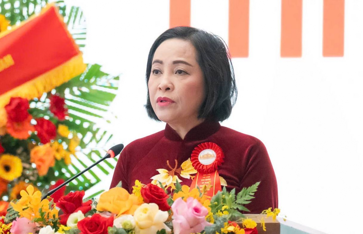 Bà Nguyễn Thị Thanh - Phó Chủ tịch Quốc hội, Chủ tịch Hội đồng Thi đua Khen thưởng của Ủy ban Thường vụ Quốc hội. Ảnh: Hiếu Vũ