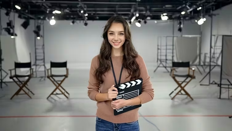 Một diễn viên ảo như Tilly có khả năng diễn xuất và phản ứng linh hoạt trong các dự án hoàn toàn do AI tạo ra. (Ảnh: Particle6)