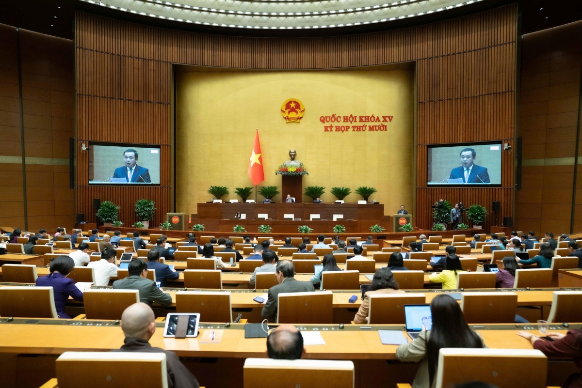Toàn cảnh phiên họp chiều 18/11. (Ảnh: Quốc hội)