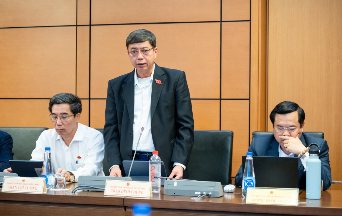 Đại biểu Trần Đình Chung cho rằng, phạm nhân có quyền được hiến mô, bộ phận cơ thể là một điểm mới của dự thảo Luật Thi hành án hình sự (sửa đổi) và thể hiện tính nhân văn. Ảnh Quốc hội