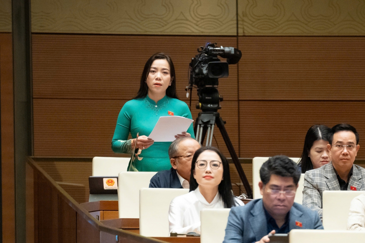 ĐBQH Triệu Thị Ngọc Diễm. Ảnh Quốc hội