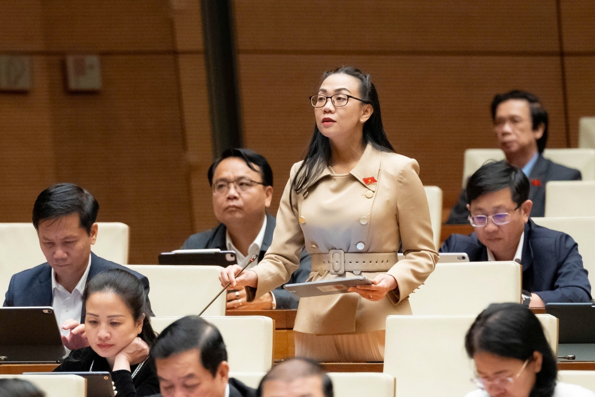 Đại biểu Trịnh Thị Tú Anh cho rằng, minh bạch chính là vaccine phòng, chống tham nhũng. Ảnh: Quốc hội