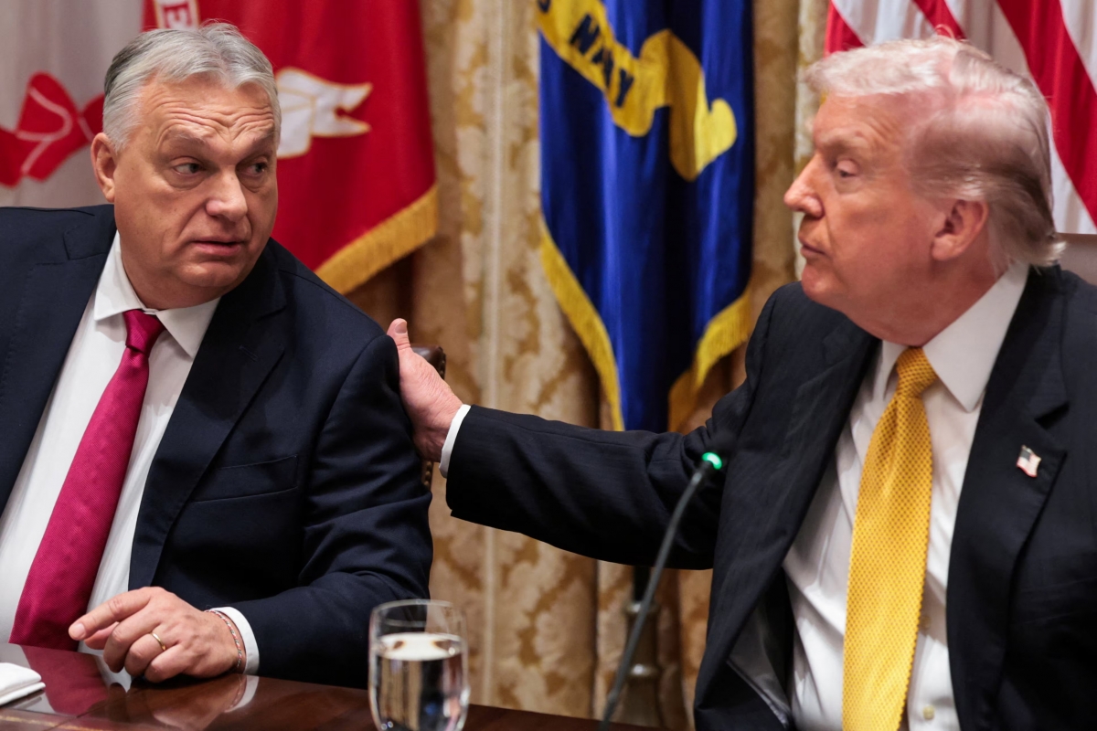 Tổng thống Mỹ Donald Trump và Thủ tướng Hungary Viktor Orban. Ảnh: Reuters.