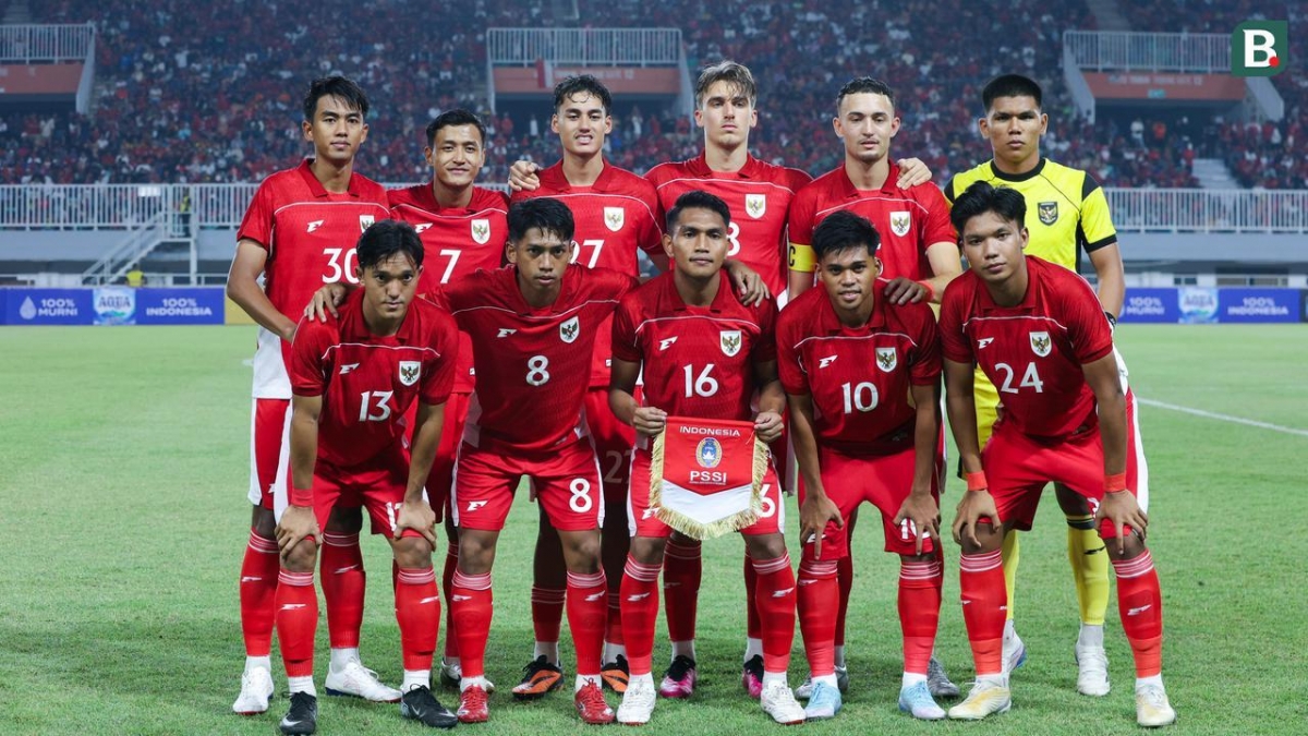 U22 Indonesia quyết tâm bảo vệ tấm Huy chương Vàng SEA Games. (Ảnh: Bola)