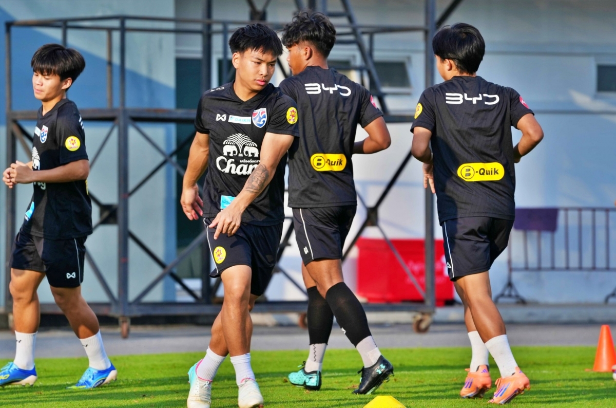 U22 Thái Lan có hai trận giao hữu kín trước thềm SEA Games 33. (Ảnh: FA Thailand)