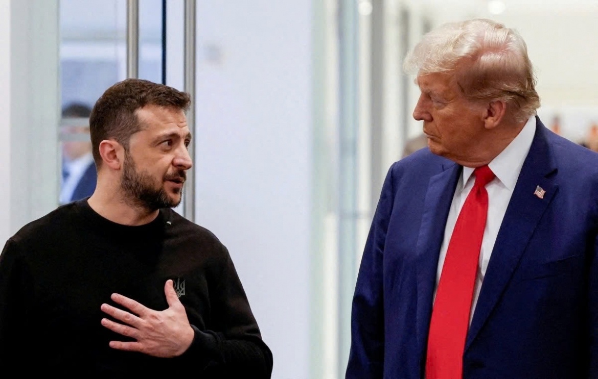 Tổng thống Mỹ Donald Trump và Tổng thống Ukraine Zelensky. Ảnh: Reuters