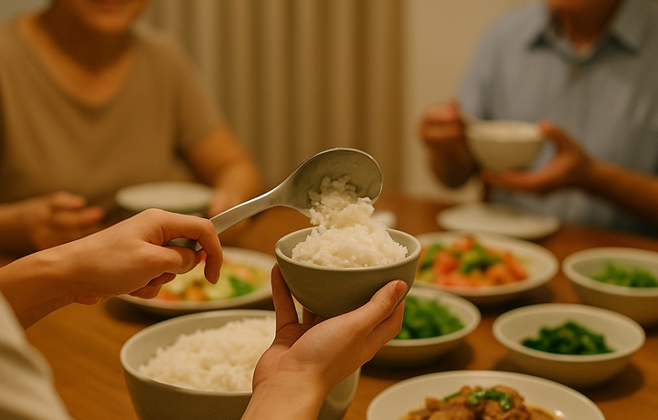 Người Việt thường kiêng xới cơm một lần