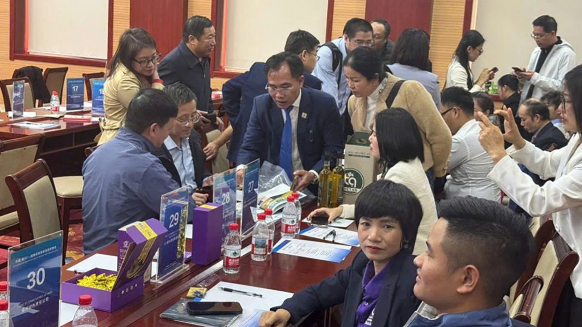 Doanh nghiệp Việt Nam-Trung Quốc kết nối giao thương. Ảnh: Cục Xúc tiến thương mại