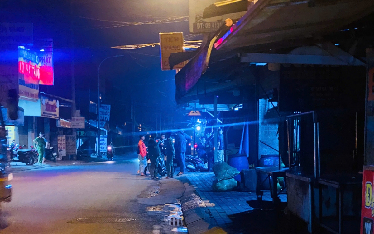 Khu vực xảy ra vụ án mạng.