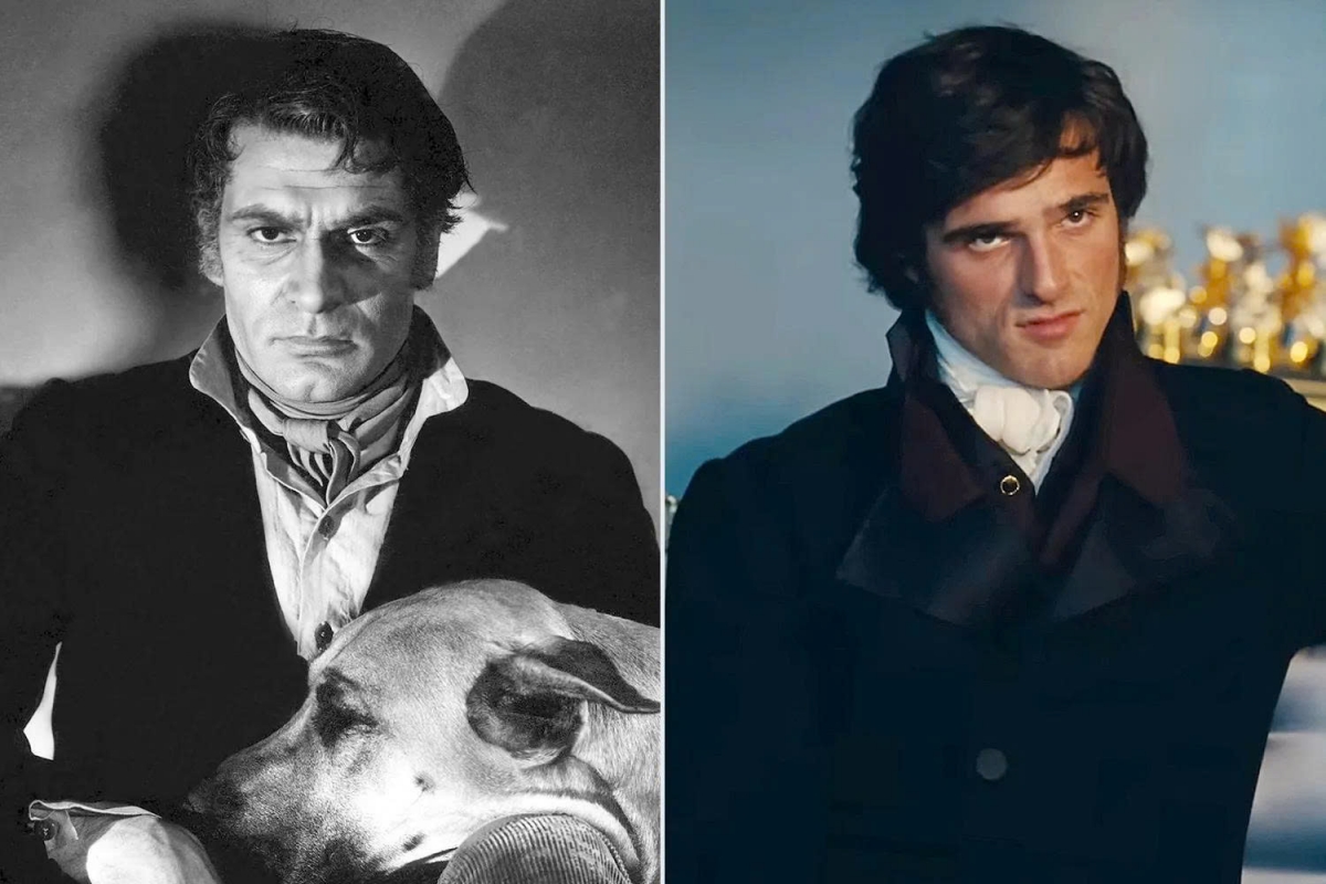 Laurence Olivier trong 'Đồi gió hú' (1939) và Jacob Elordi trong 'Đồi gió hú' (2026).