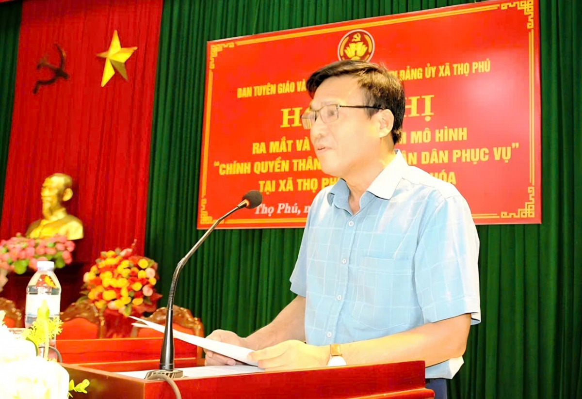 Ông Nguyễn Văn Bình, Phó Trưởng Ban Tuyên giáo và Dân vận Tỉnh ủy Thanh Hóa