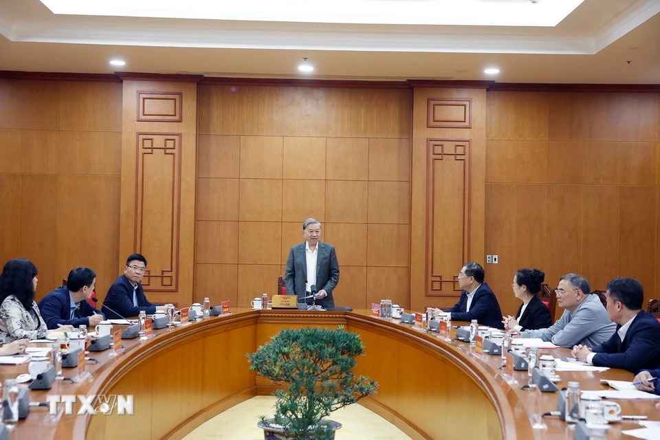 Tổng Bí thư Tô Lâm chủ trì buổi làm việc