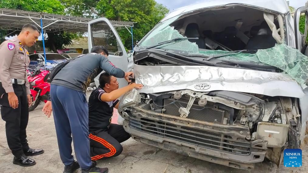 Một vụ tai nạn giao thông tại Trung Quốc. Ảnh: Tân Hoa xã