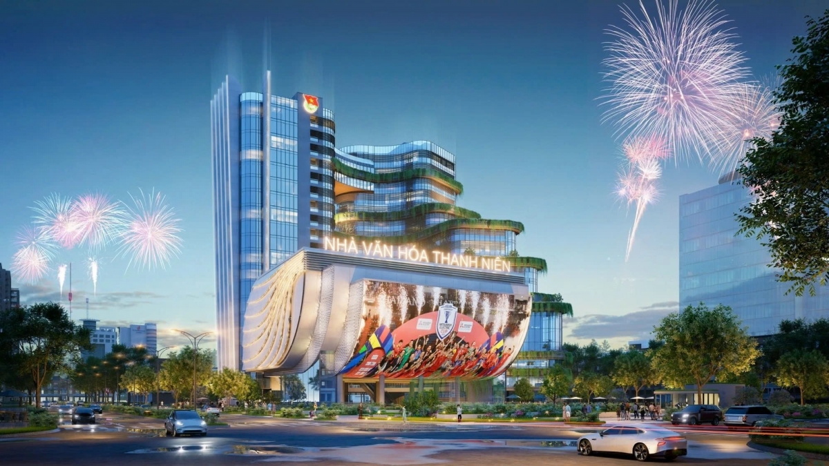 Phối cảnh Nhà Văn hóa Thanh niên TP.HCM