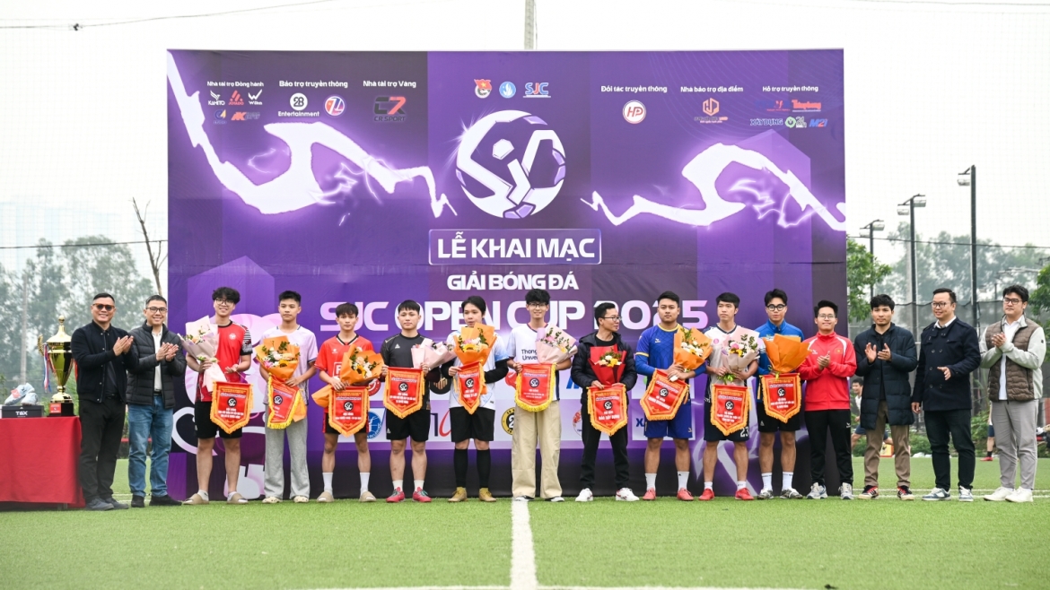 10 đội bóng tranh tài ở giải bóng đá SJC Open Cup 2025.