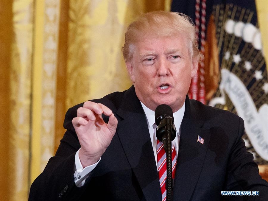 Tổng thống Mỹ Donald Trump. Ảnh: News.cn