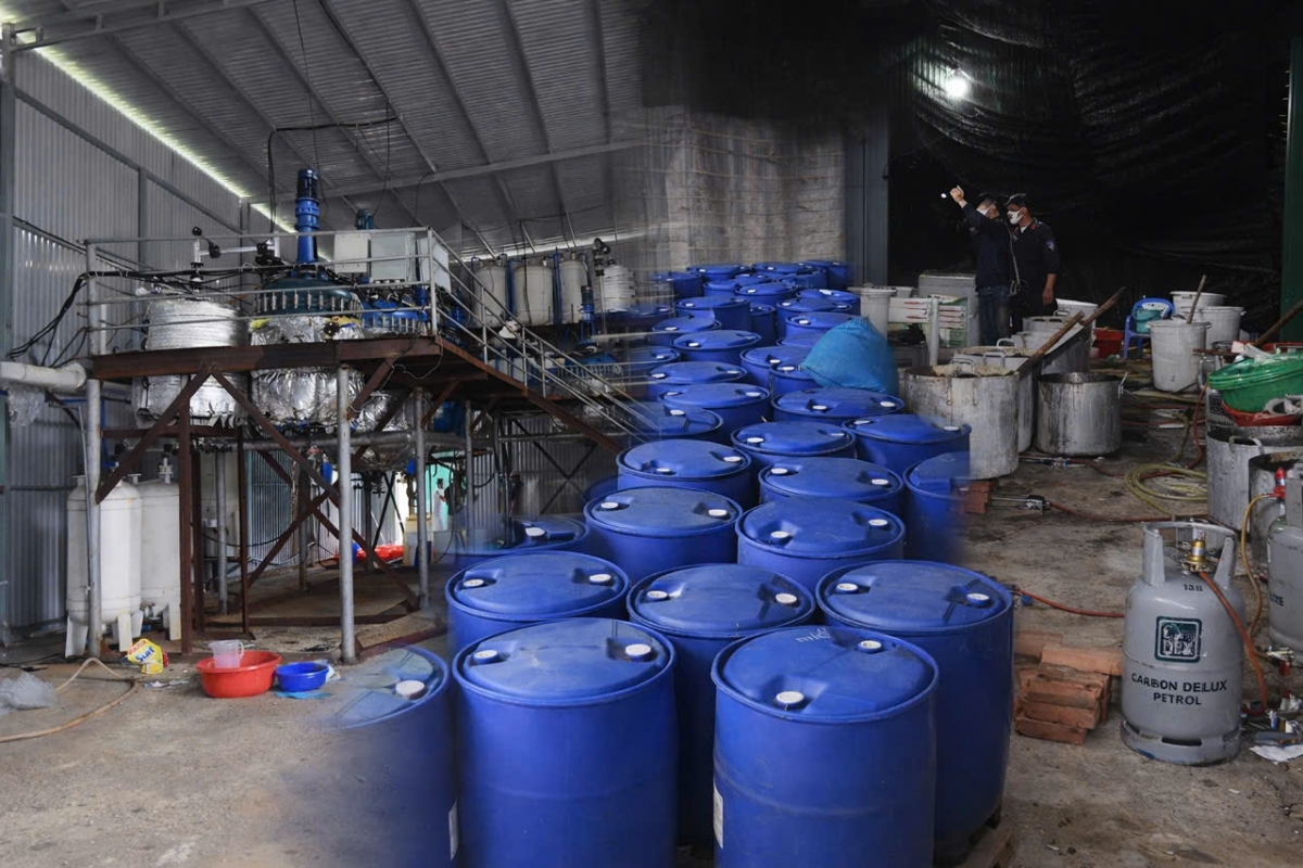 Hiện trường vụ án. (Ảnh: Công an cung cấp)