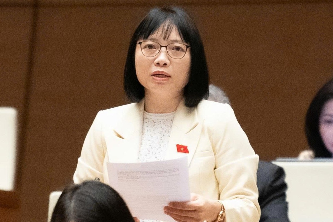 Đại biểu Nguyễn Thị Việt Nga, đoàn Hải Phòng. (Ảnh: Quốc hội)