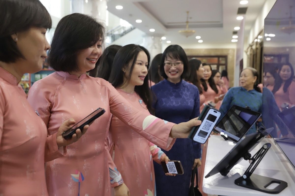 Đại hội ứng dụng chuyển đổi số trong công tác điểm danh đại biểu (ảnh: P.H)