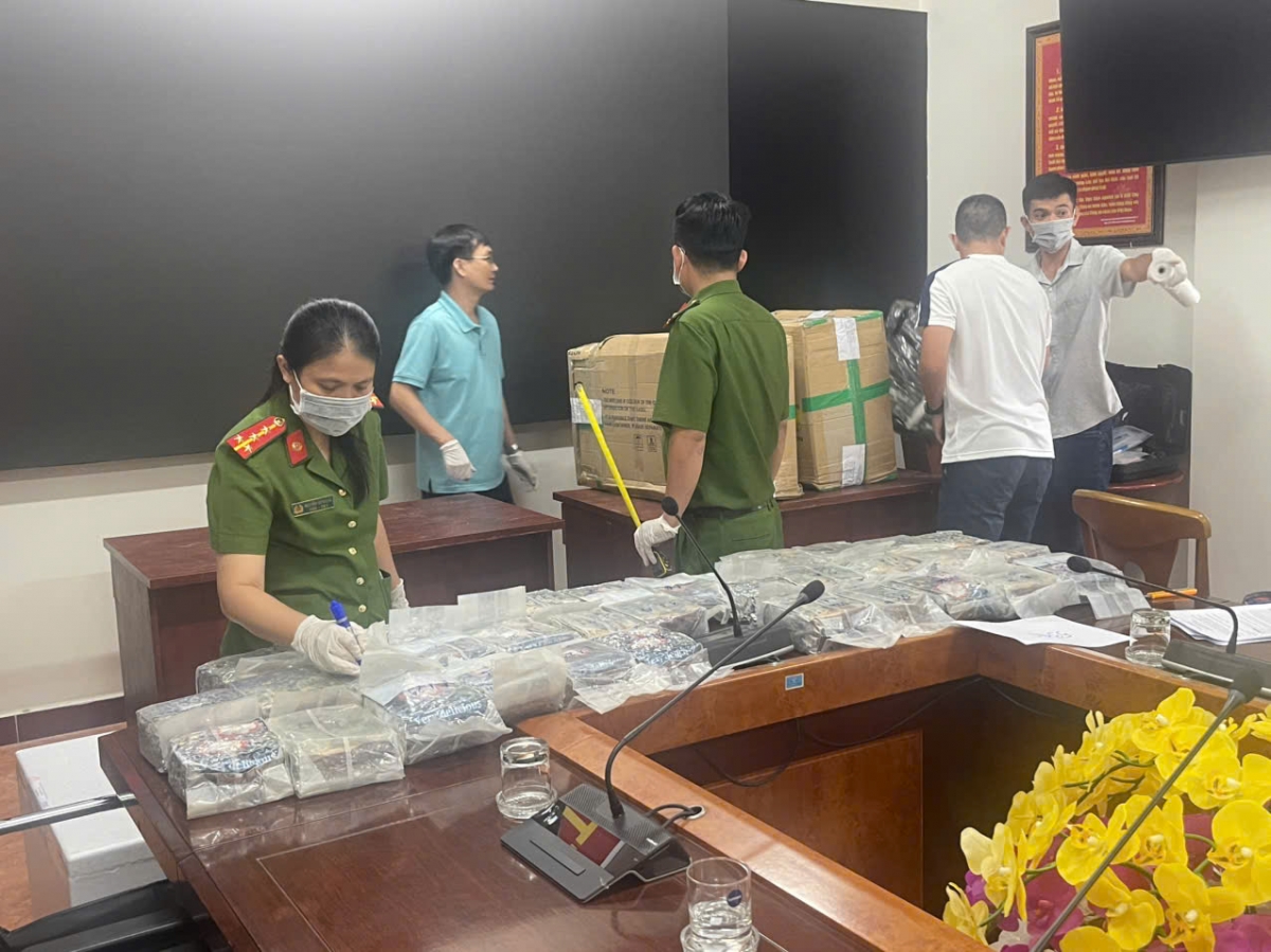 Số lượng lớn ma tuý được thu giữ. (Ảnh: BCA)