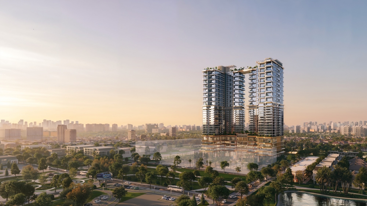 Phân khu cao tầng Rivea Residences thuộc khu phức hợp Rivea Hanoi - Tòa tháp đôi biểu tượng khởi nguyên dòng chảy tinh hoa