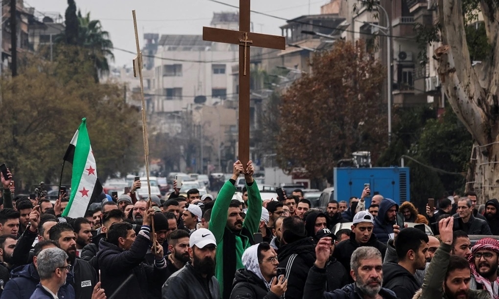 Người biểu tình ở Syria. Ảnh minh họa: Reuters
