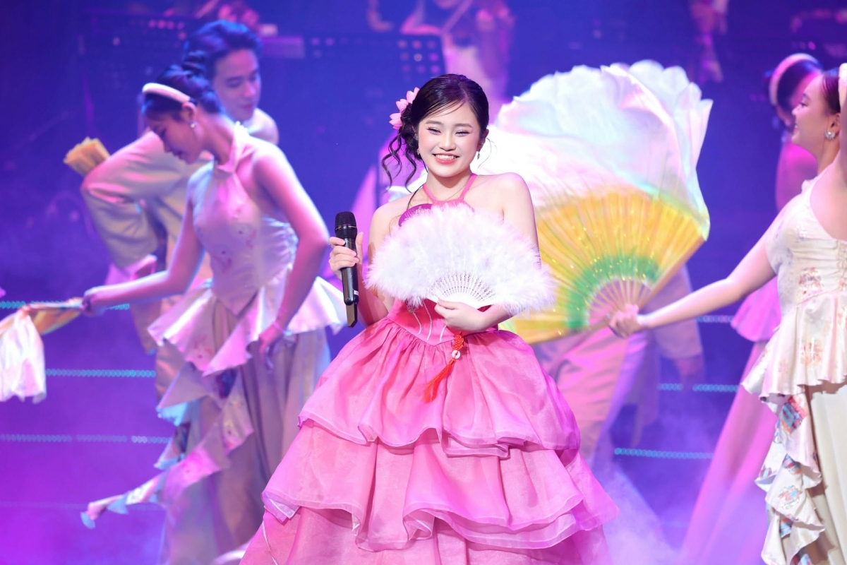 Gia Linh trong đêm Chung kết Tiếng hát Hà Nội 2025