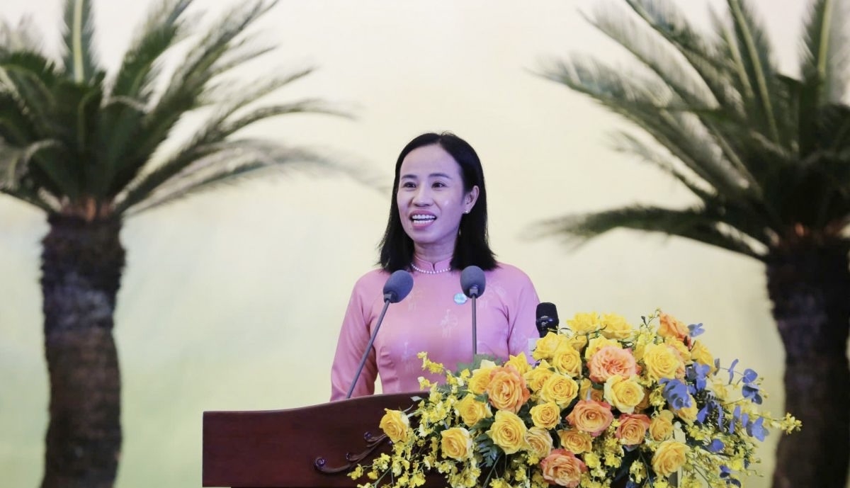 Bà Võ Ngọc Thanh Trúc, Chủ tịch Hội Liên hiệp Phụ nữ TP.HCM (ảnh: P.H)