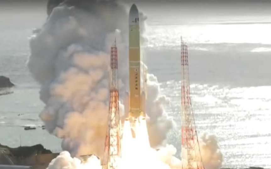 Michibiki-5 được phóng lên bằng tên lửa đẩy H3 ngày 22/12. Ảnh: JAXA