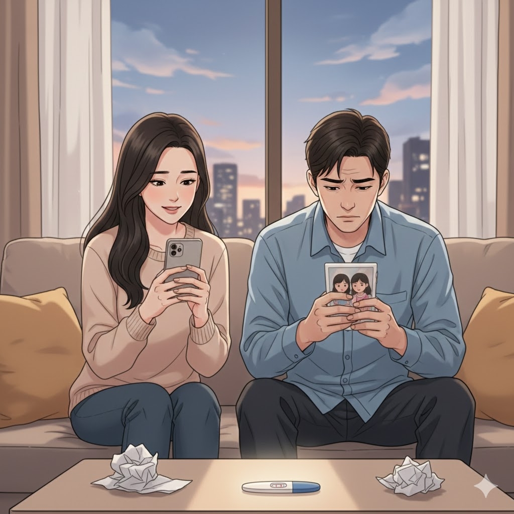 Anh đã có hai con gái, tôi muốn sinh cho anh một đứa con trai. (Ảnh minh họa: AI)