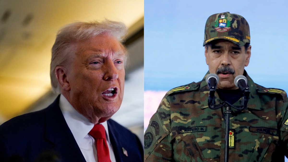 Tổng thống Mỹ Donald Trump và Tổng thống Venezuela Nicolas Maduro. Ảnh: Reuters