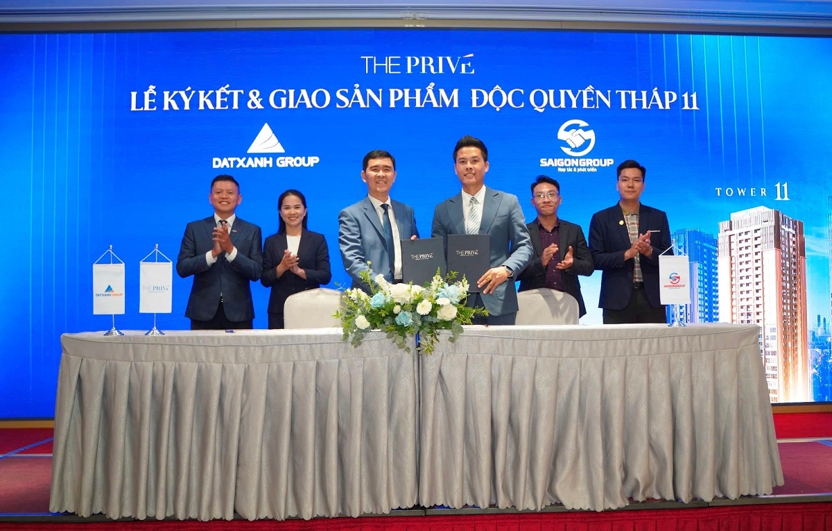 Sài Gòn Group tham dự Lễ Ký kết &amp; Giao sản phẩm độc quyền tháp 11 The Privé