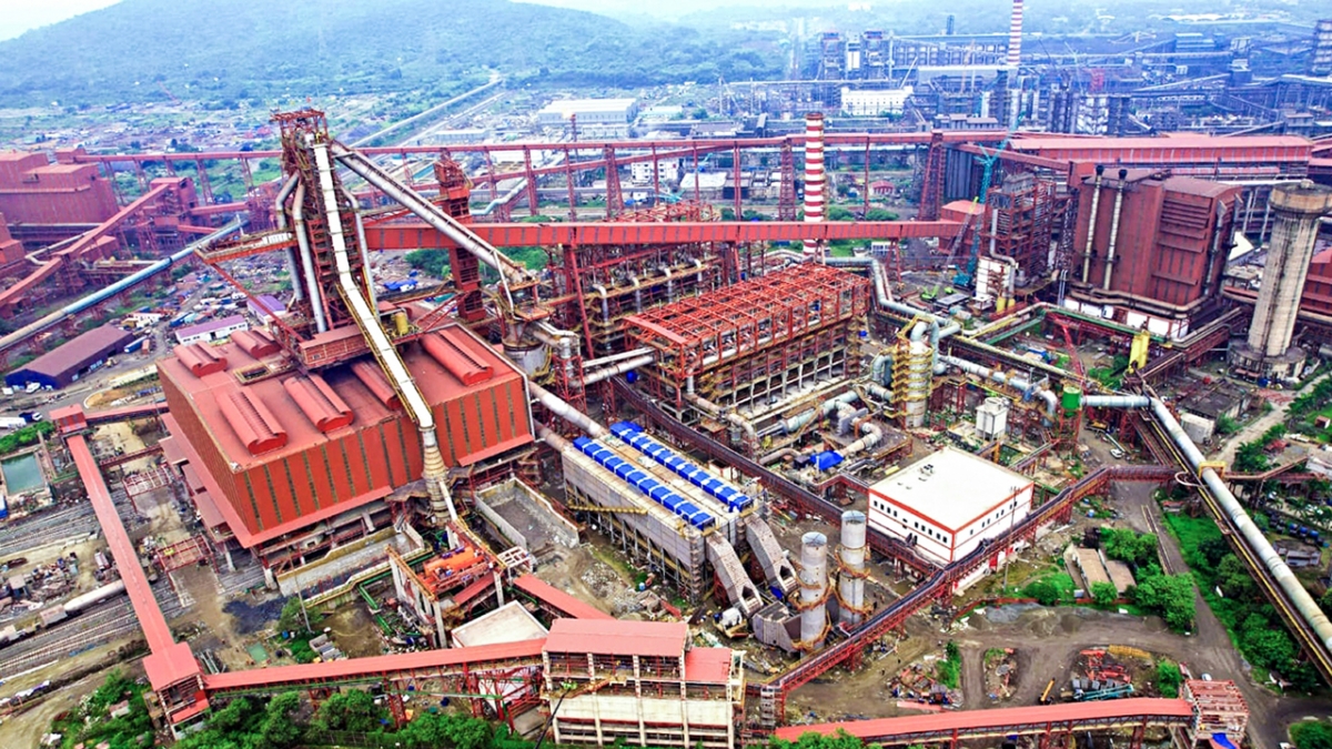Nhà máy luyện thép của tập đoàn Tata tại bang Odisha, miền Đông Ấn Độ (ANI)