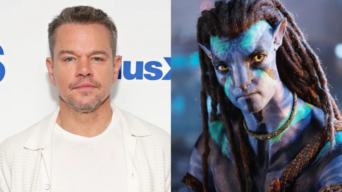 Matt Damon và Sam Worthington trong vai Avatar. (Ảnh: 20th Century Studios)