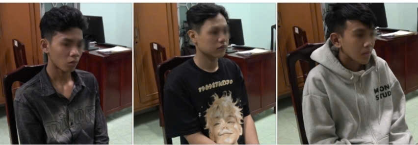 Ba đối tượng trộm cắp mô tô bị công an bắt giữ
(ảnh: Công an cung cấp)