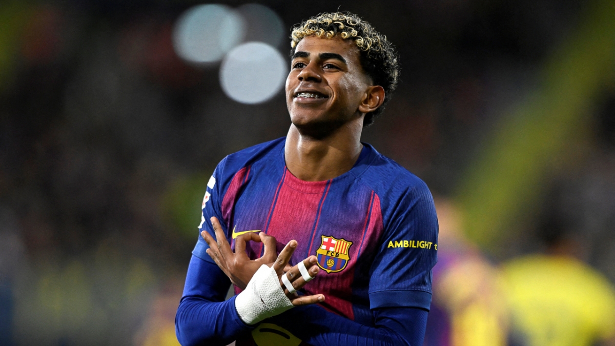 Yamal ghi bàn giúp Barca giành chiến thắng (Ảnh: Reuters)