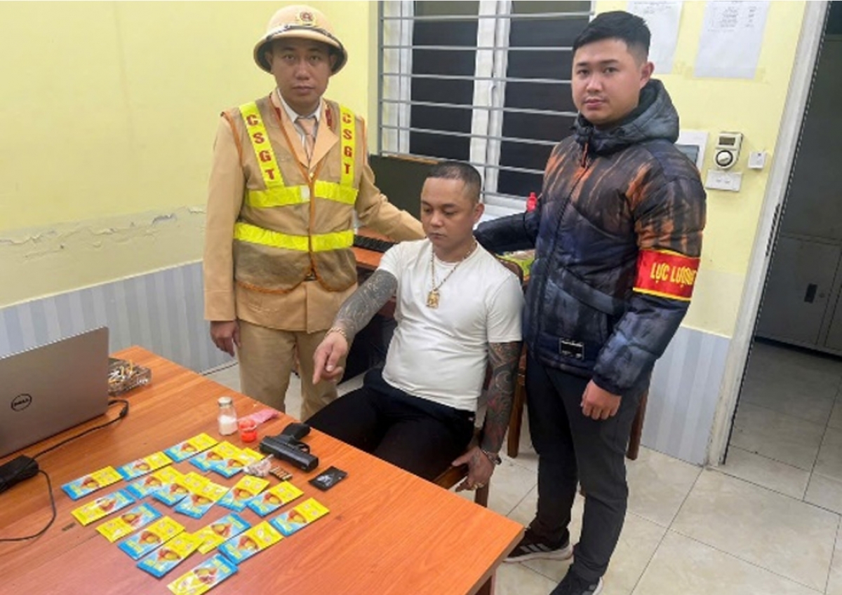 Đối tượng cùng tang vật bị Tổ công tác 141 phát hiện, bắt giữ
